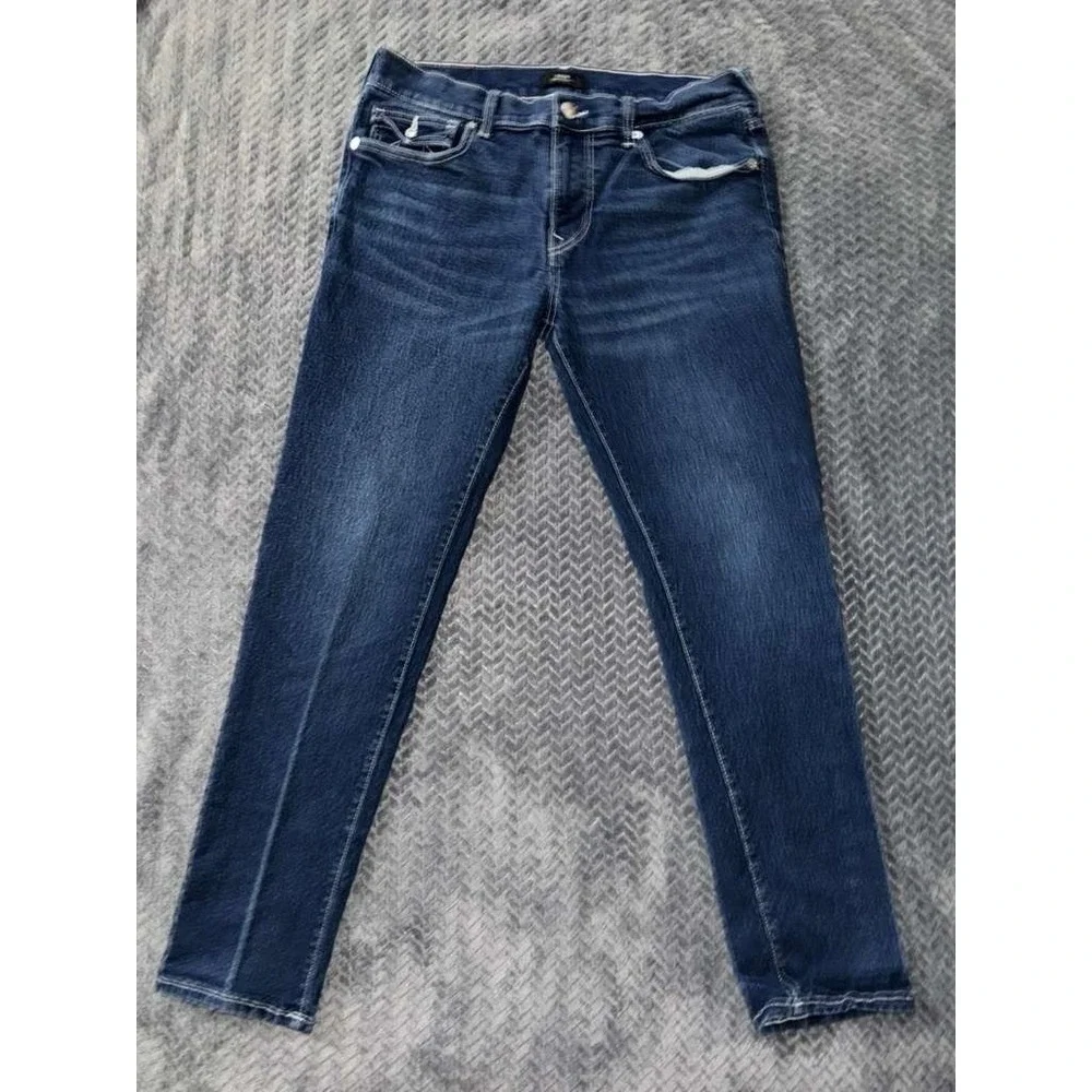 True Religion Mens Rocco Relaxed Skinny Jean Blue Denim Size 34